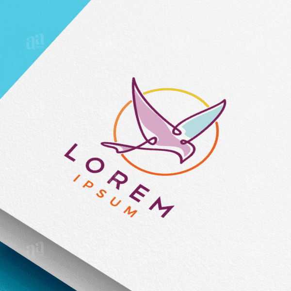 Modern Abstract Bird Logo Template, animal logo template.