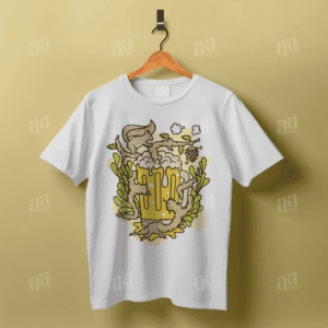 Beer Hop Cartoon Illustration (T-shirt Design)