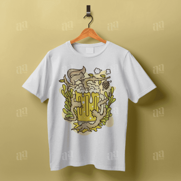 Youthful Beer Hop Cartoon Illustration, brewery vector illustration.