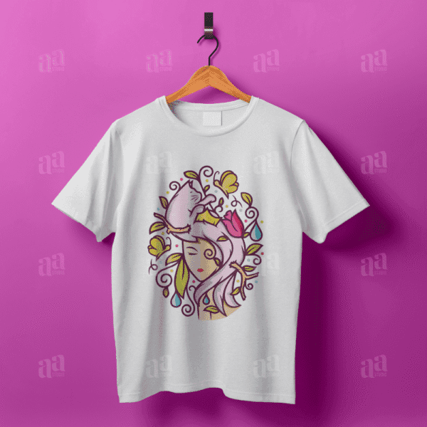 Beautiful Cat Lovers Illustration, animal vector illustration.