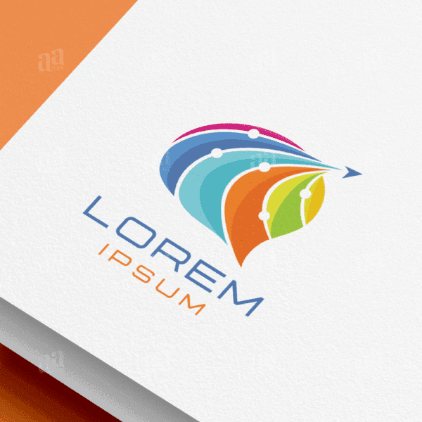 Modern Digital Brain Logo Template, science logo template.