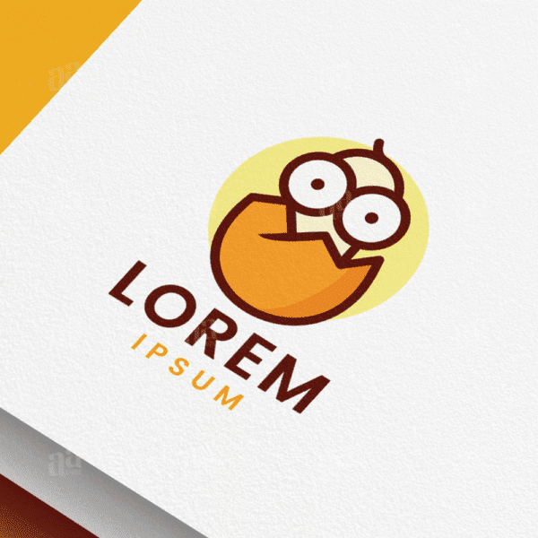 Fun Egg Logo Template, mascot logo template.