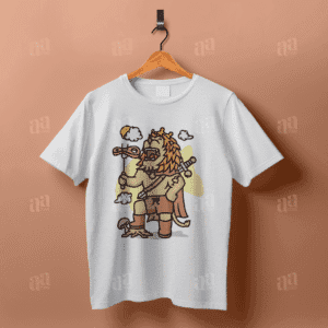 Lion Cartoon Illustration (T-shirt Design)