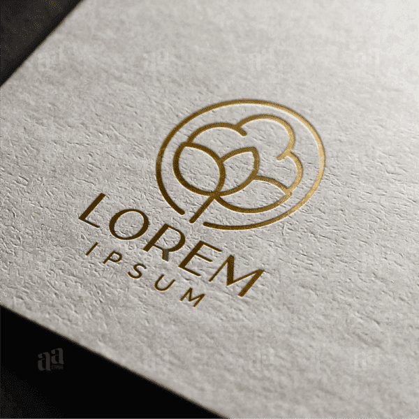Elegant and Luxury Cotton Logo Template, fashion logo template.