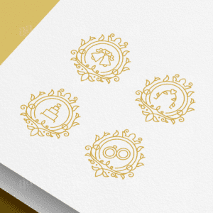 Luxury Decorative Wedding Icon Collection