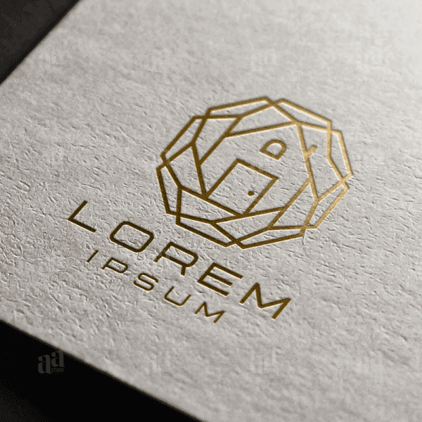 Luxury Home Decor Logo Template, real estate logo template.
