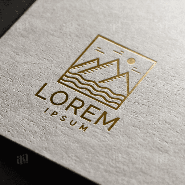 Elegant and Luxury Mountains Logo Template, nature logo template.