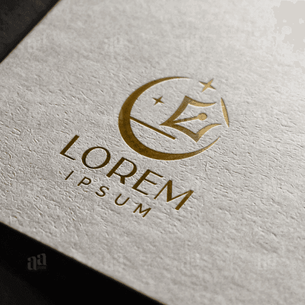 Elegant and Luxury Writer Logo Template, blogger logo template.