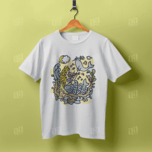 Mermaid Cartoon Illustration (T-shirt Design)