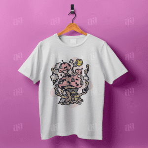 Mushroom Cartoon Illustration (T-shirt Design)