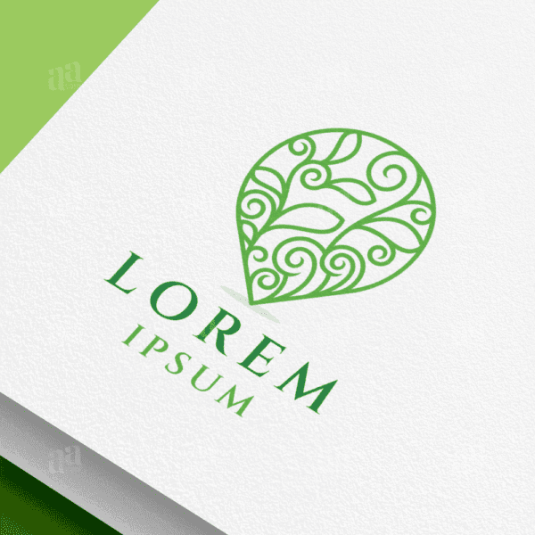 Modern Nature Map Logo Template, eco logo template.