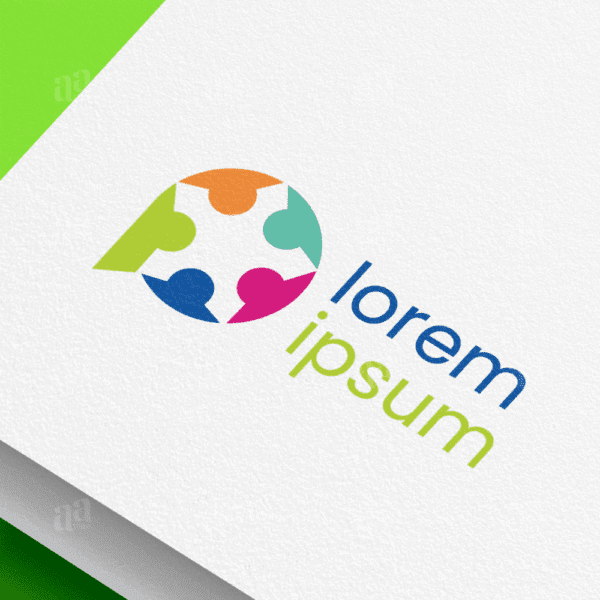 Modern People Logo Template, community logo template.