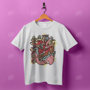 Santa Claus Cartoon Illustration (T-shirt Design)