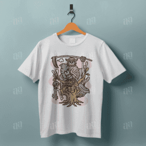 Scary House Illustration (T-shirt Design)