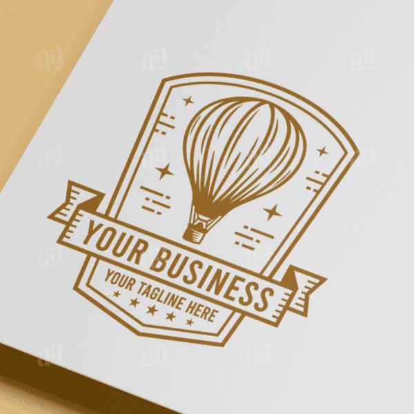 Elegant and Luxury Air Balloon Logo Template, tour and travel logo template.