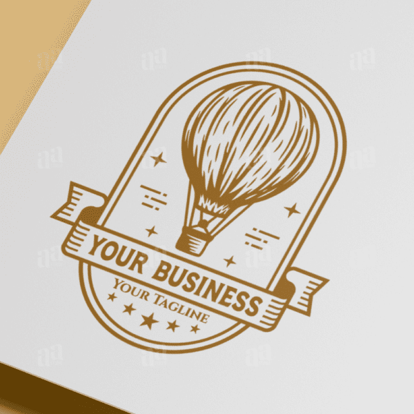 Elegant and Luxury Air Balloon Logo Template, tour and travel logo template.
