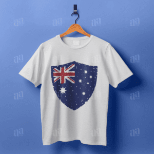 Australia Flag Shield Illustration