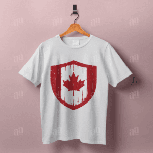 Canada Flag Shield Illustration