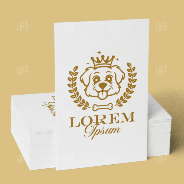 Elegant and Luxury Dog Food Logo Template, pet logo template.
