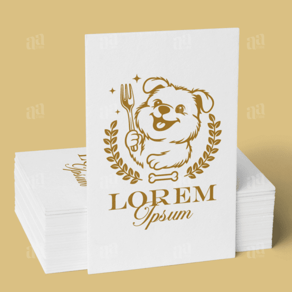 Elegant and Luxury Dog Food Logo Template, pet logo template.