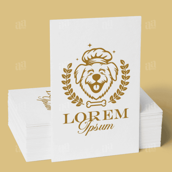 Elegant and Luxury Dog Food Logo Template, pet logo template.