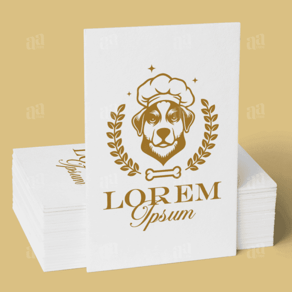 Elegant and Luxury Dog Food Logo Template, animal logo template.