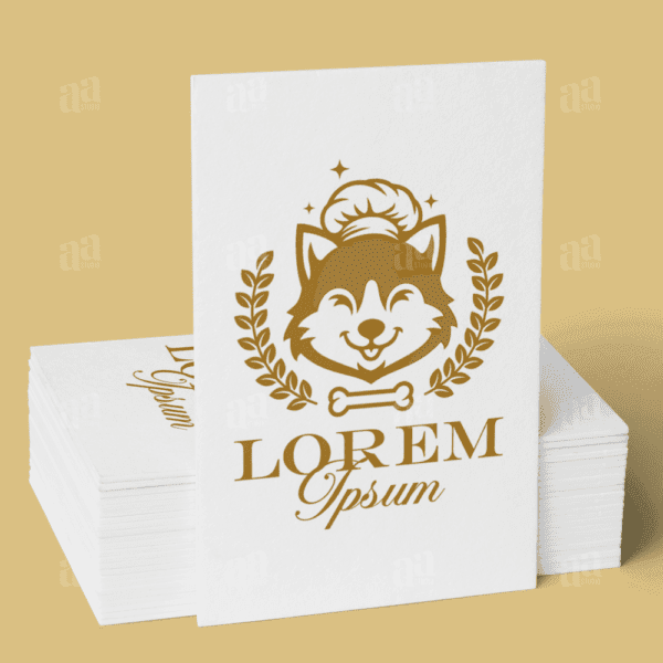 Elegant and Luxury Dog Food Logo Template, animal logo template.
