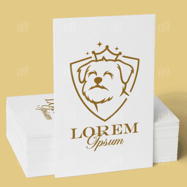 Elegant and Luxury Dog Logo Template, animal logo template.
