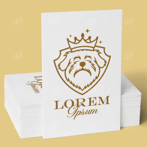 Elegant and Luxury Dog Logo Template, animal logo template.