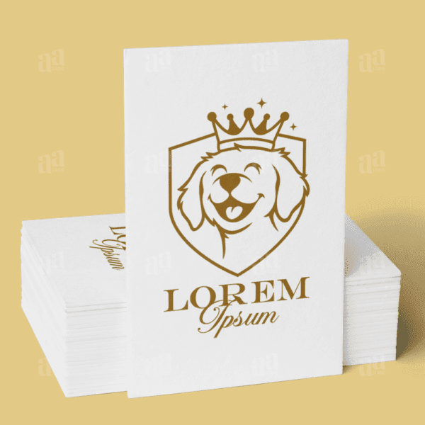 Elegant and Luxury Dog Logo Template, animal logo template.