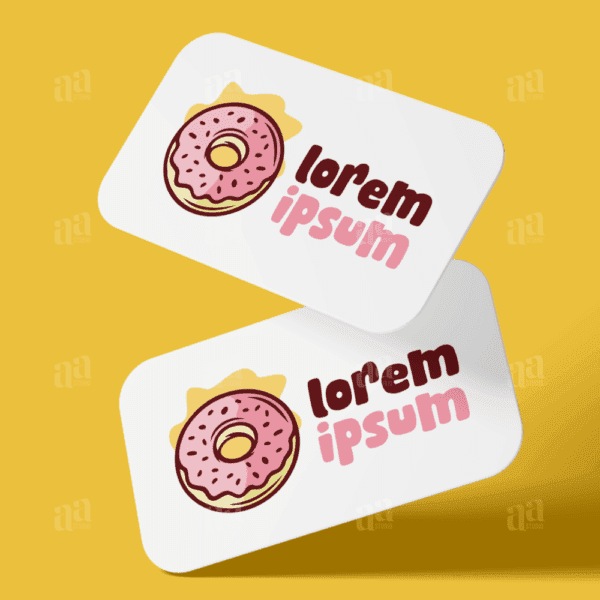 Modern Donut Logo Template, food logo template.