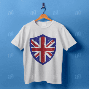 England Flag Shield Illustration