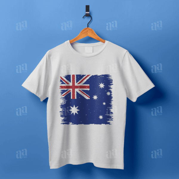 Vintage Hand Drawn Australia Flag Illustration, vector illustration.