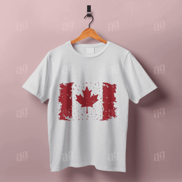 Vintage Hand Drawn Canada Flag Illustration, vector illustration.