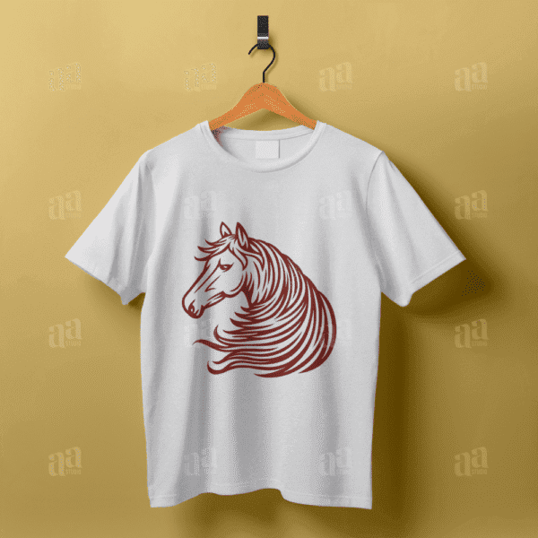 Hand drawn Horse Illustration, animal vector illustration.