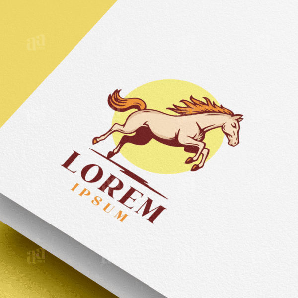 Modern Horse Logo Template, animal logo template.