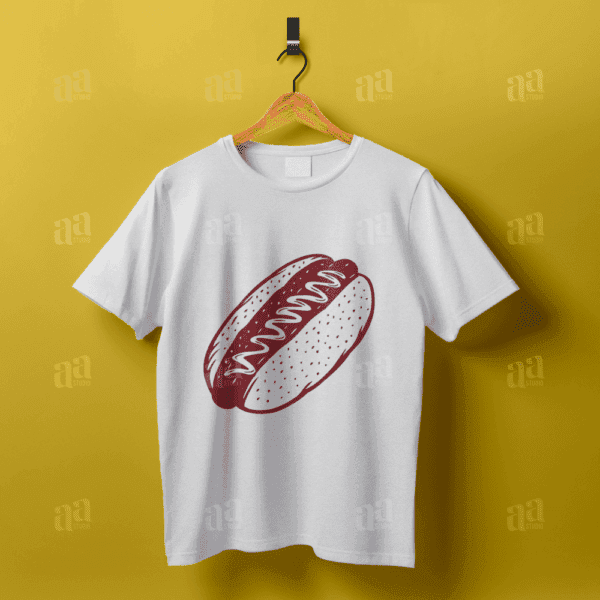 Vintage hand drawn Hotdog Illustration, food vector illustration.