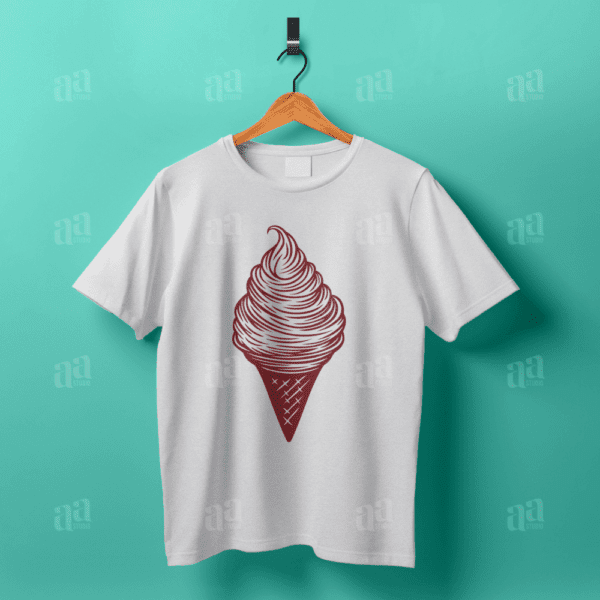 Vintage Hand drawn Ice Cream Illustration, dessert vector illustration.
