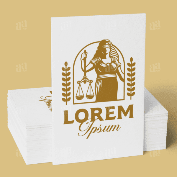 Elegant and Luxury Law Logo Template, Justitia logo template.