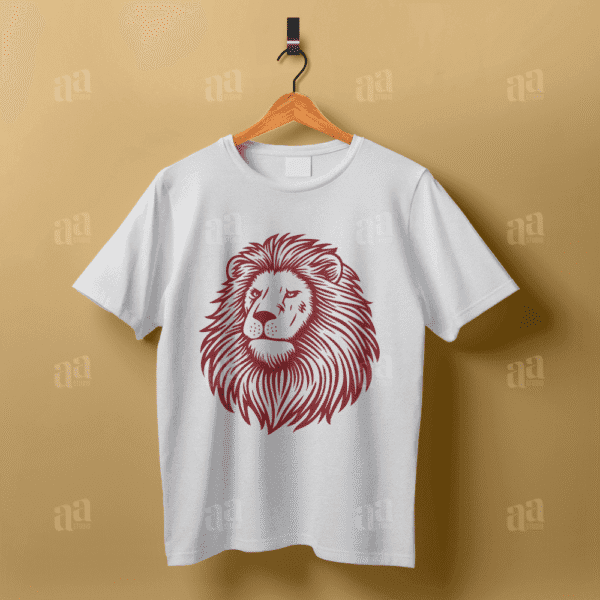 Hand drawn Lion Illustration, animal vector illustration.