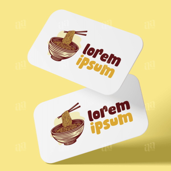 Modern Noodle Logo Template, food logo template.