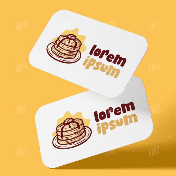 Modern Pancake Logo Template, food logo template.