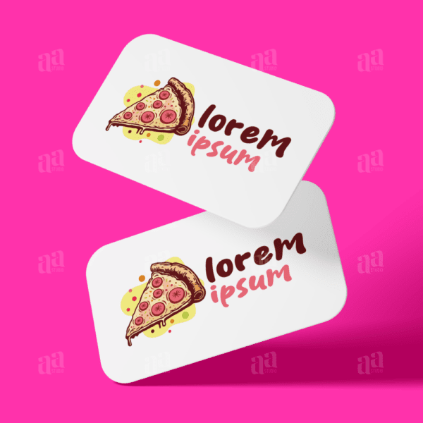 Modern Pizza Logo Template, food logo template.