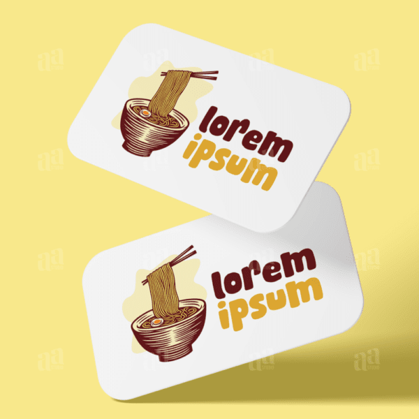 Modern Ramen Logo Template, food logo template.