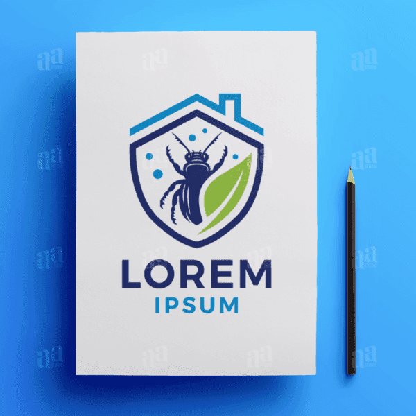 Modern and Simple Pest Control Logo Template, home service logo template.