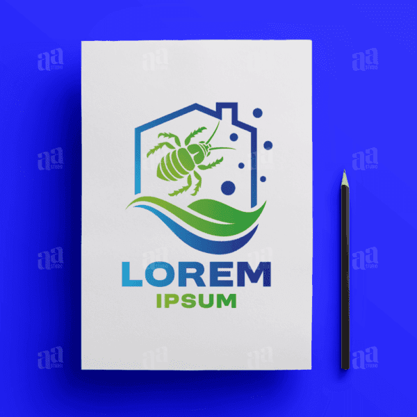 Modern and Sleek Pest Control Logo Template, home service logo template.