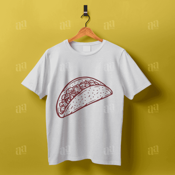 Vintage hand drawn Taco Illustration, food vector illustration.