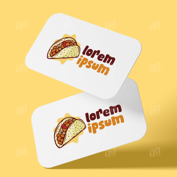 Modern Taco Logo Template, food logo template.
