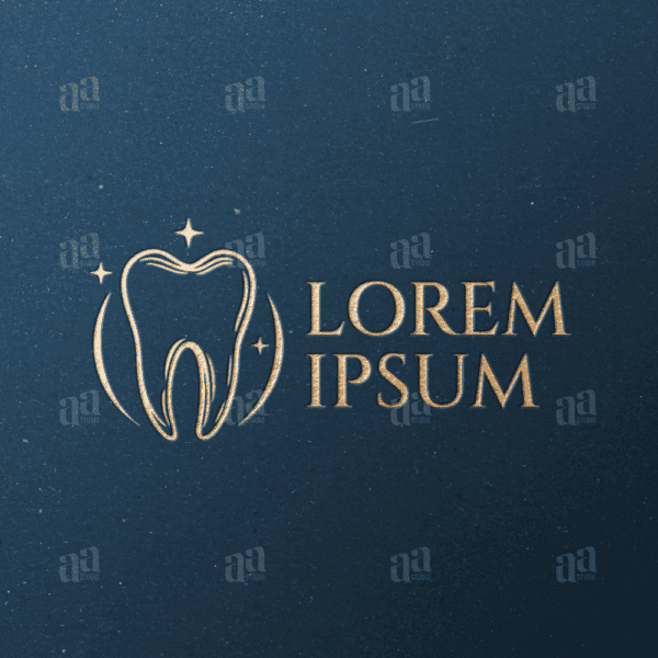 Modern and Luxury Tooth Logo Template, dental logo template.
