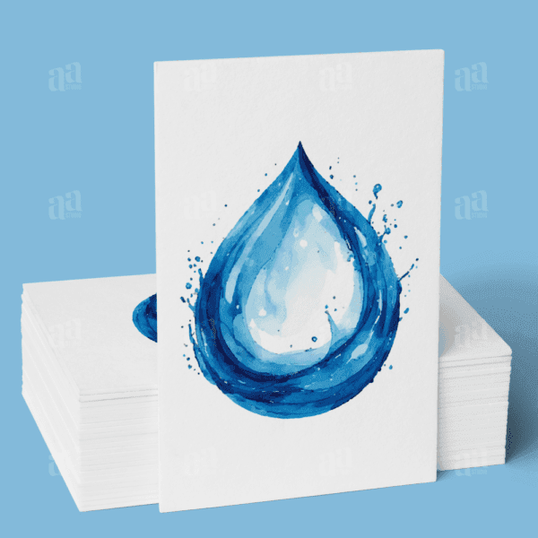 Modern Water Droplet Watercolor, nature vector illustration.